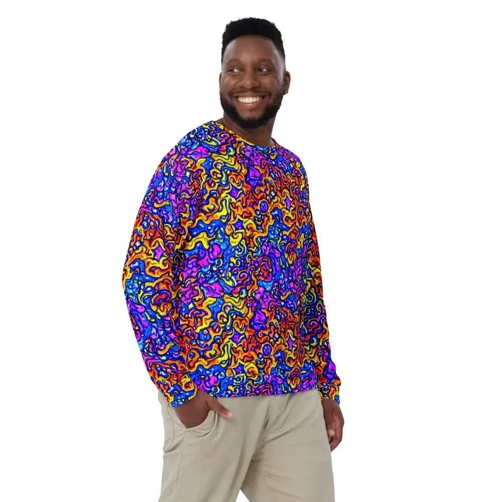 Saturated Whirl on Sweatshirt — Front