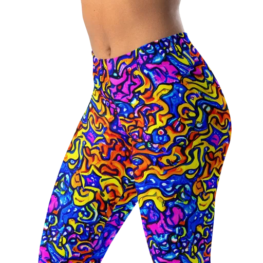 Saturated Whirl on a Leggings