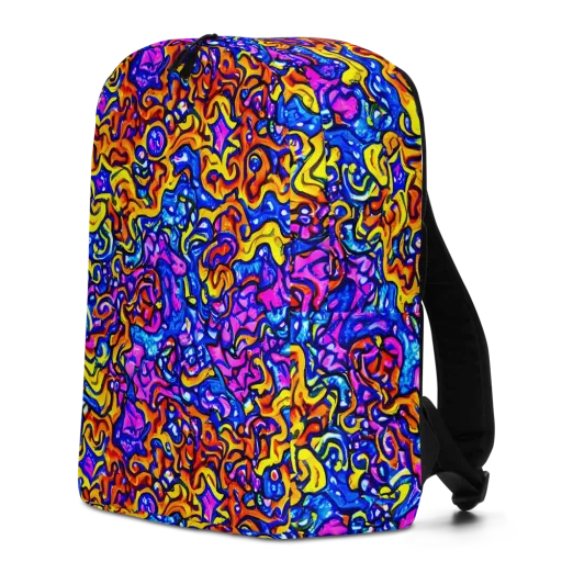 Saturated Whirl on a Minimalist Backpack