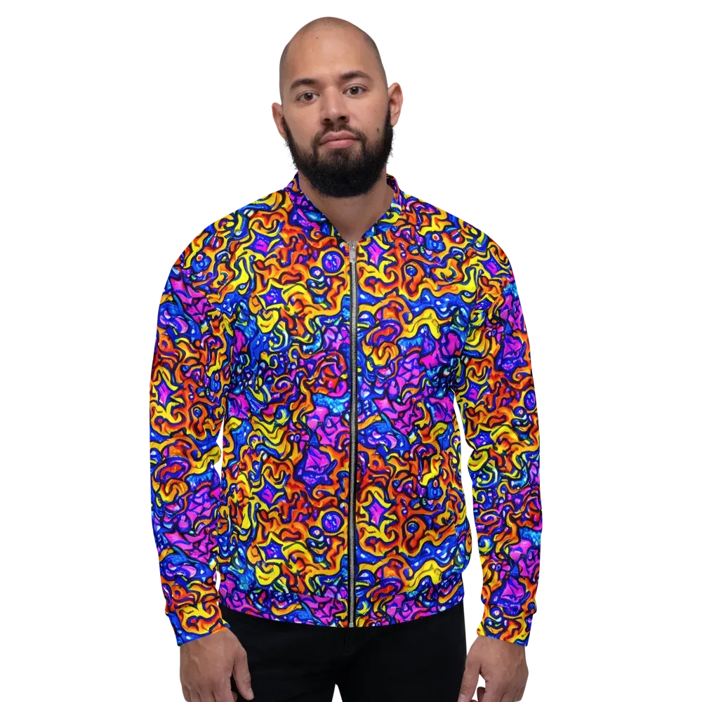 Saturated Whirl on Bomber Jacket — Front
