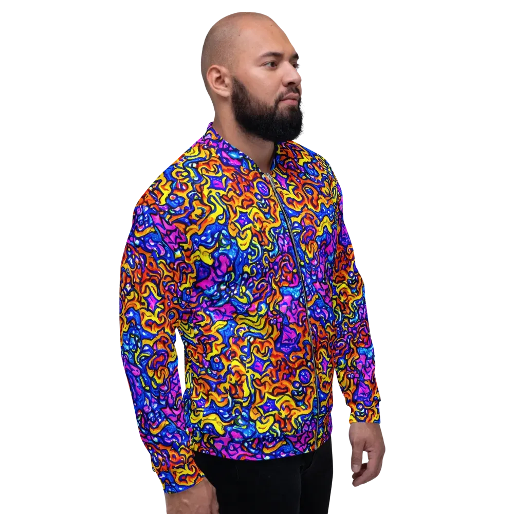 Saturated Whirl on Bomber Jacket — Right