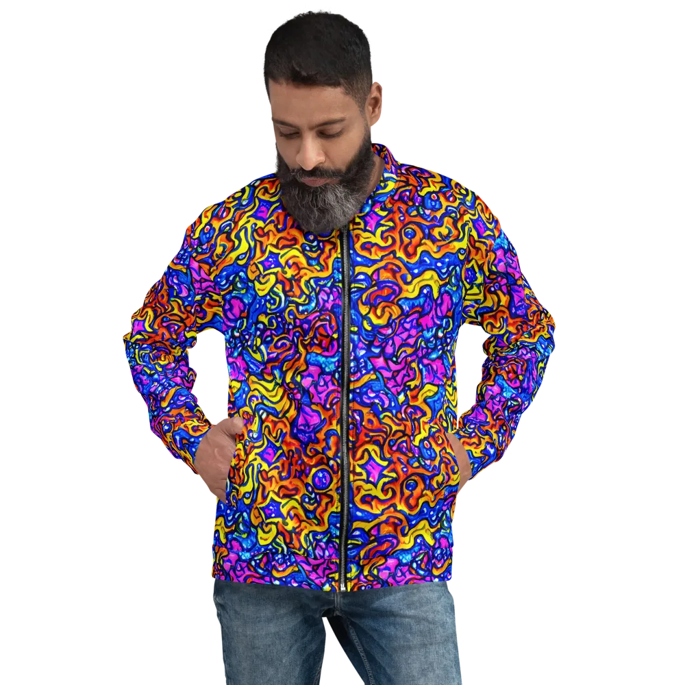 Saturated Whirl on Bomber Jacket — Front
