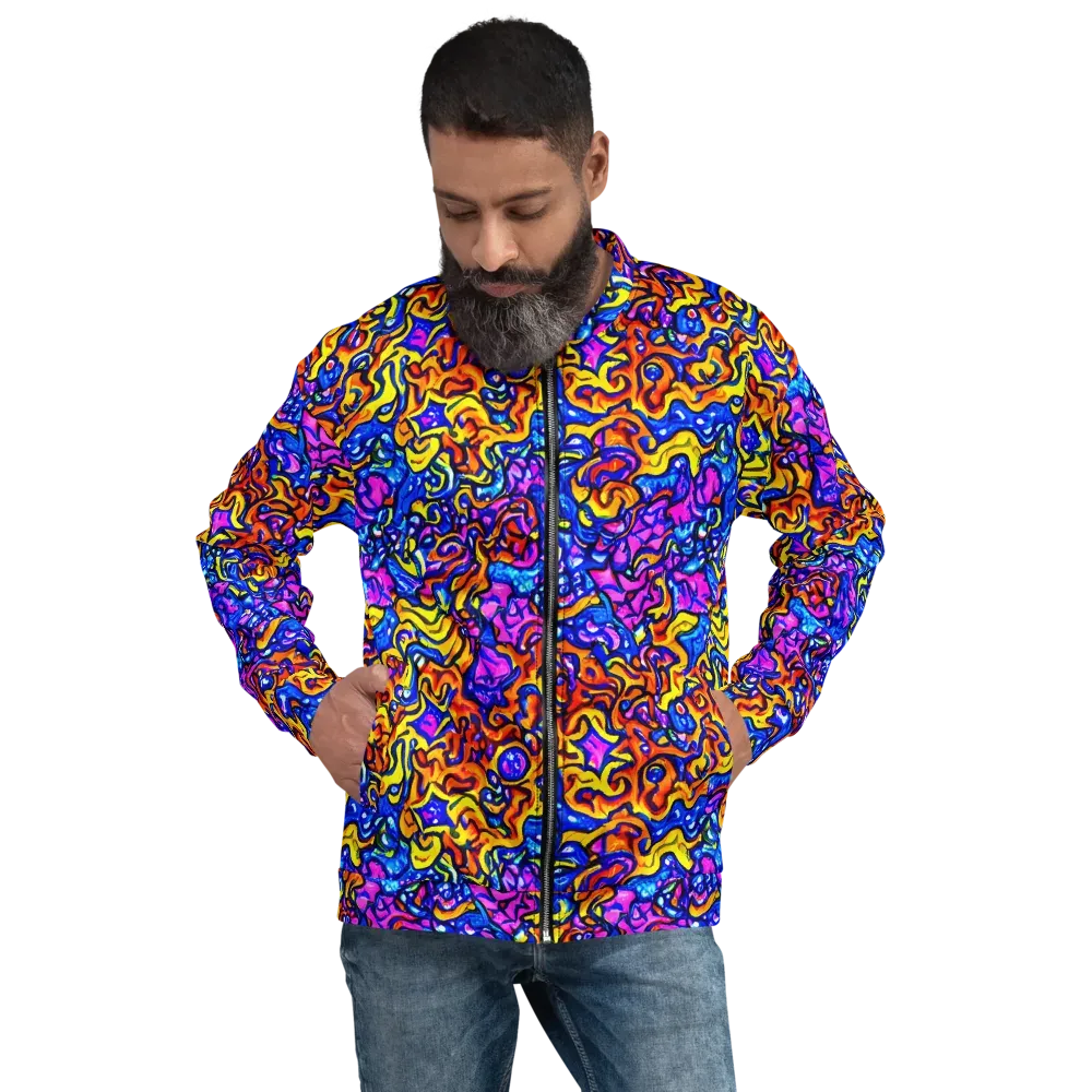 Saturated Whirl on Bomber Jacket — Front
