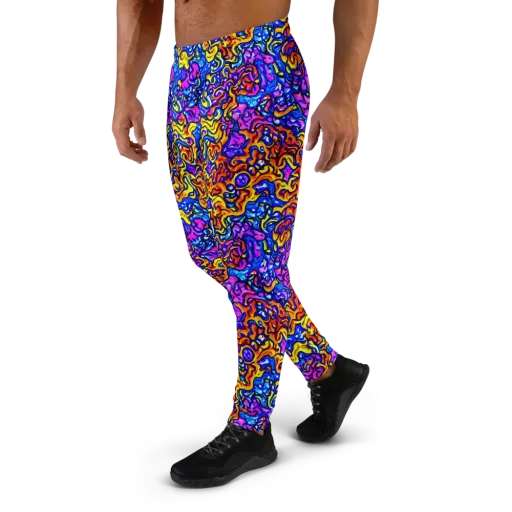 Saturated Whirl on a Men's Joggers