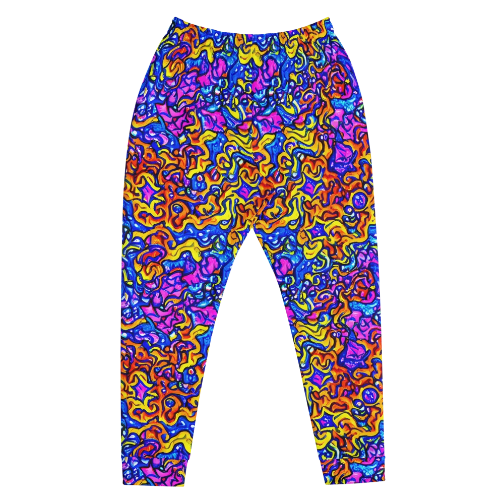 Saturated Whirl on Men's Joggers — Front