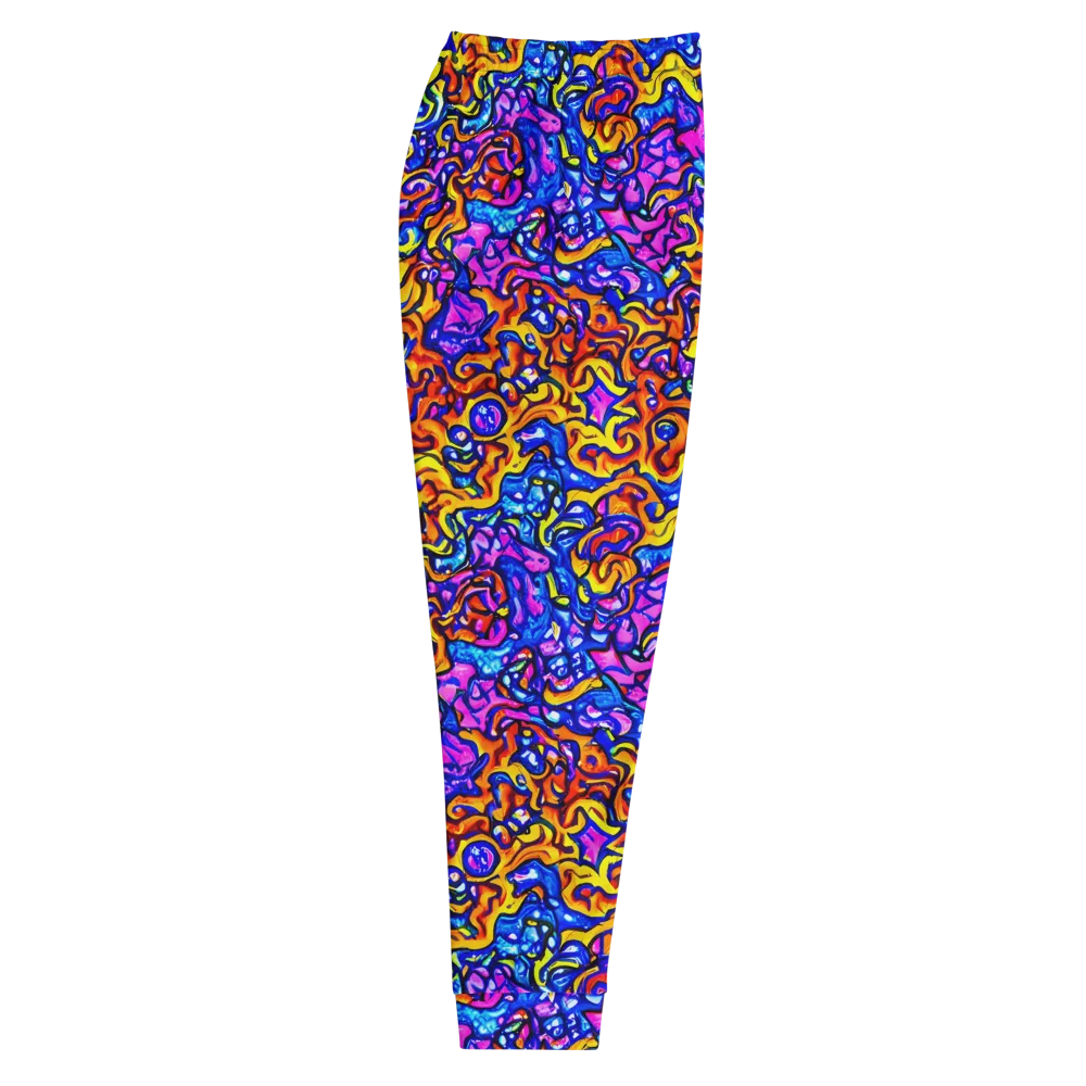 Saturated Whirl on Men's Joggers — Right