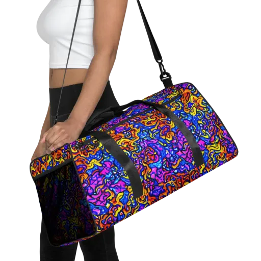 Saturated Whirl on a Duffle Bag
