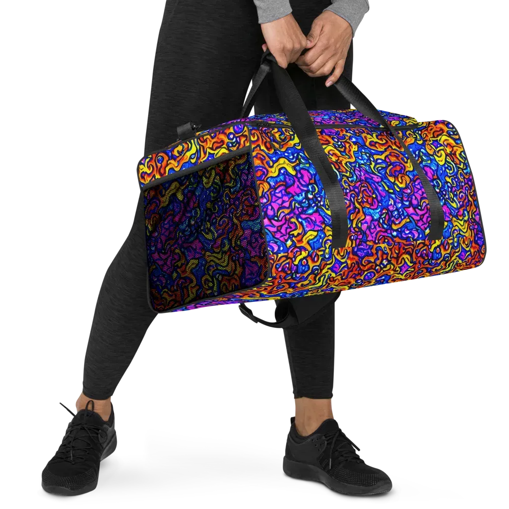 Saturated Whirl on Duffle Bag — Right Front