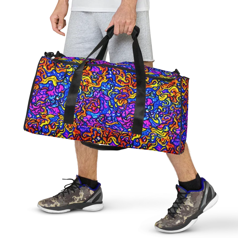 Saturated Whirl on Duffle Bag — Front