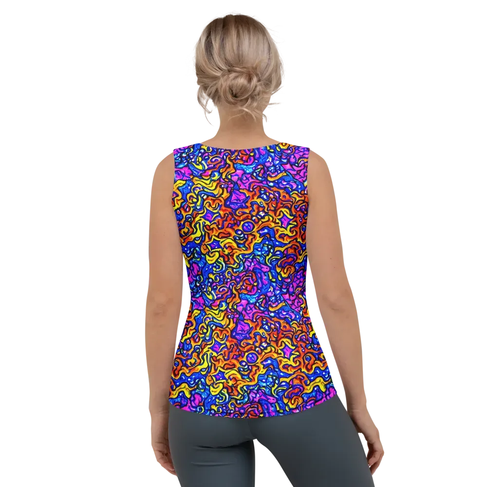 Saturated Whirl on Women's Tank Top — Back