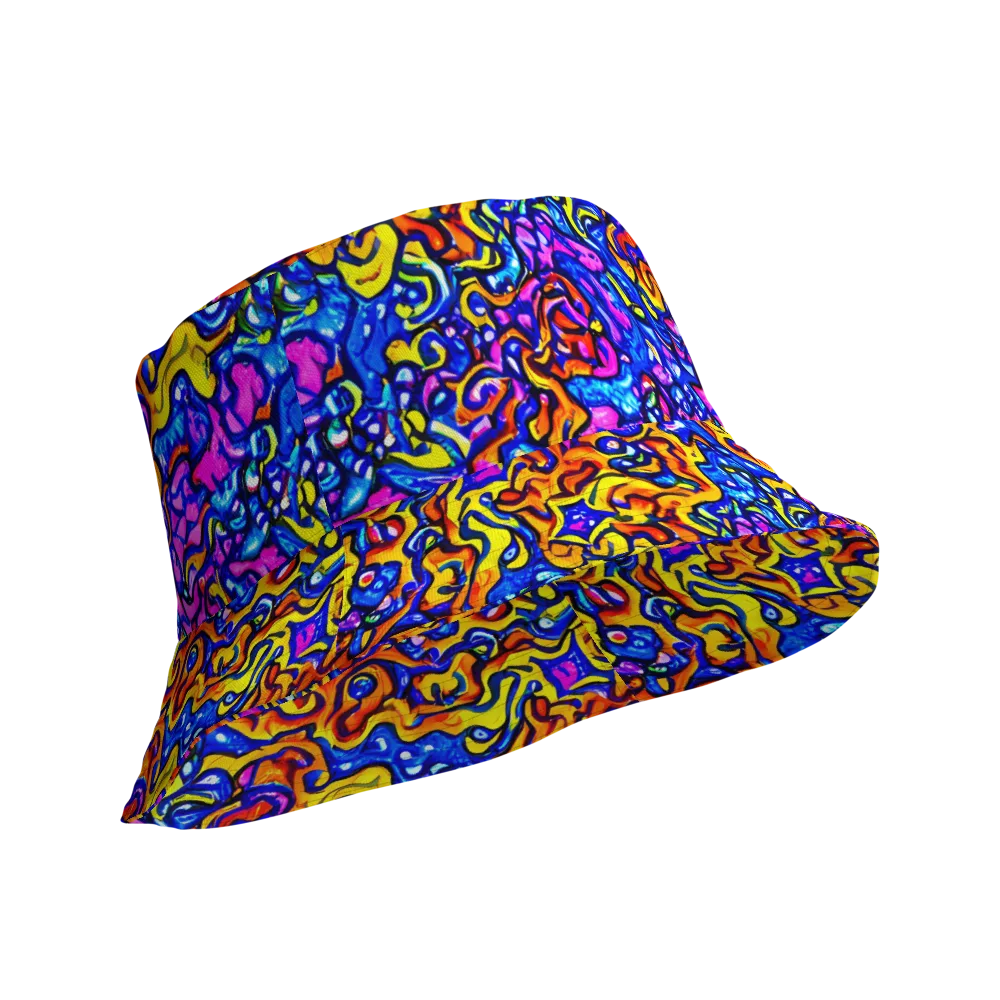 Saturated Whirl on Reversible Bucket Hat — Product details Outside