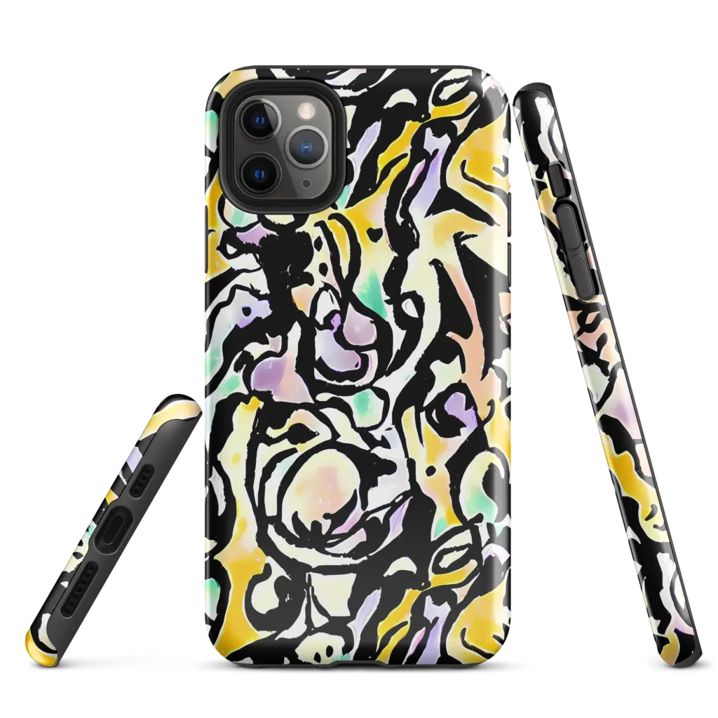 Pastel Ink Riot on Tough Case for iPhone® — Front