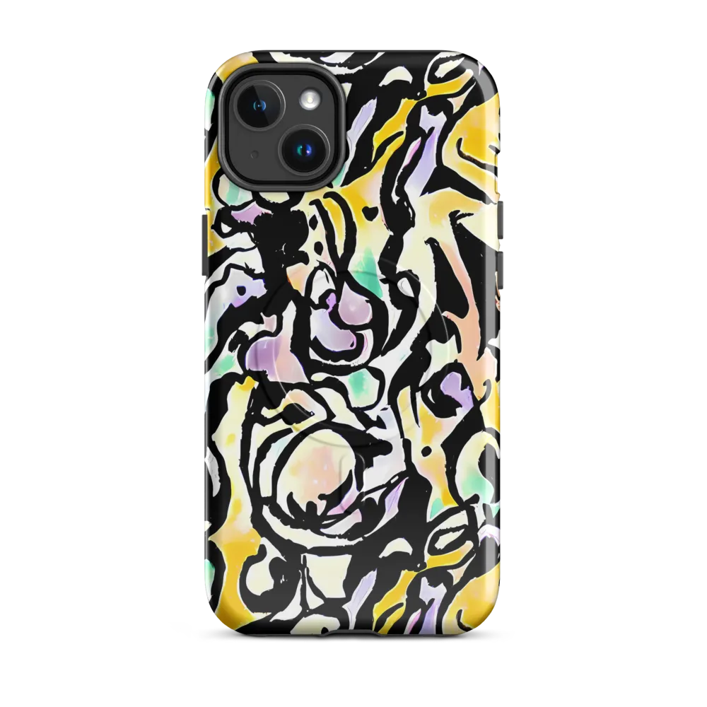 Pastel Ink Riot on MagSafe Tough Case for iPhone® — Front