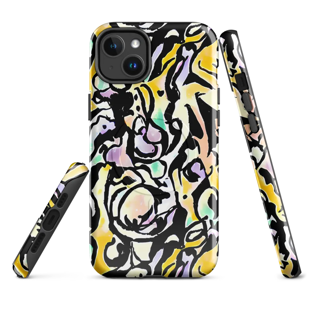 Pastel Ink Riot on MagSafe Tough Case for iPhone® — Front