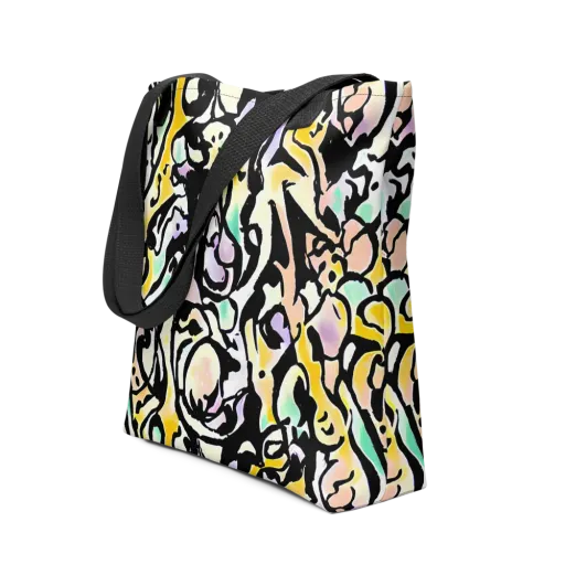 Pastel Ink Riot on a Tote Bag