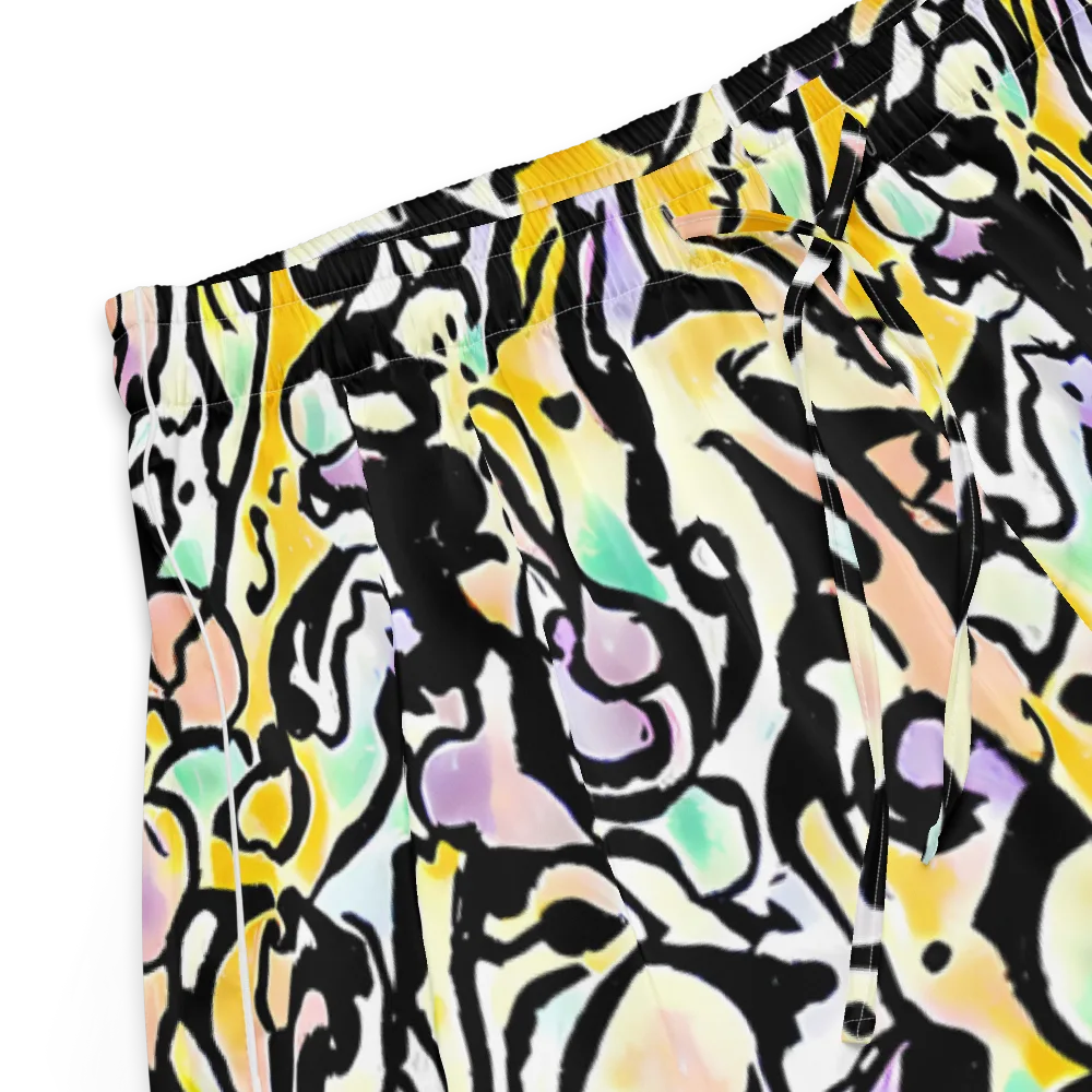 Pastel Ink Riot on Women's Pajama Shorts — Product details