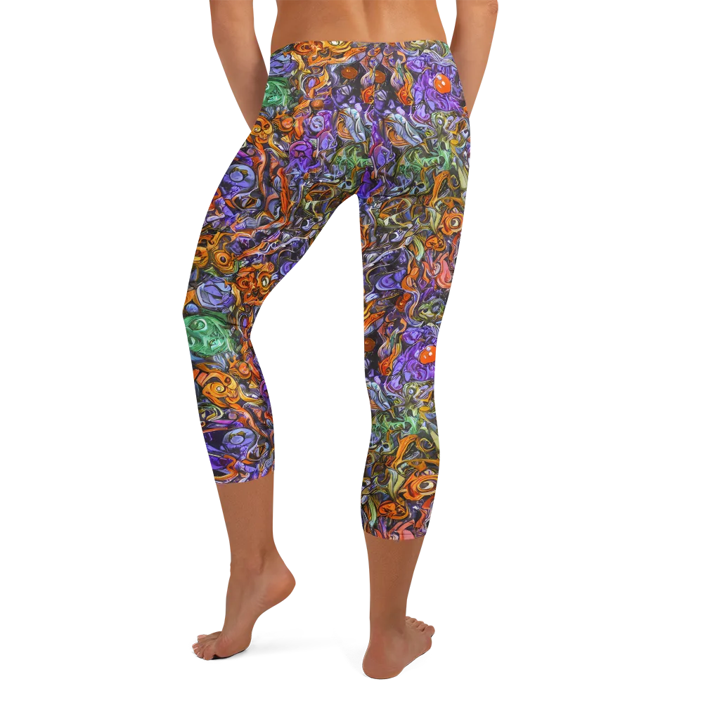 Chromatic Beasts on Capri Leggings — Back