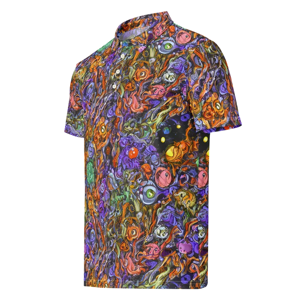 Chromatic Beasts on Men's Slim Fit Polo Shirt — Left Front