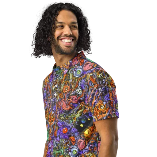 Chromatic Beasts on a Men's Slim Fit Polo Shirt