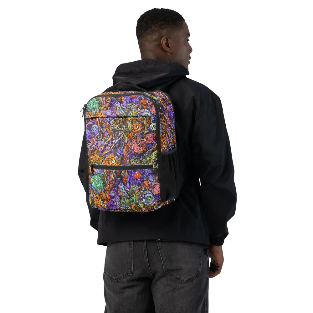 Chromatic Beasts on Utility Backpack — Back