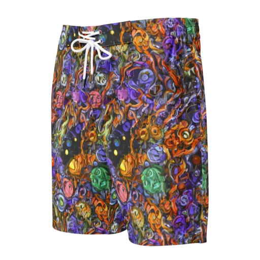 Chromatic Beasts on a Men's Board Shorts