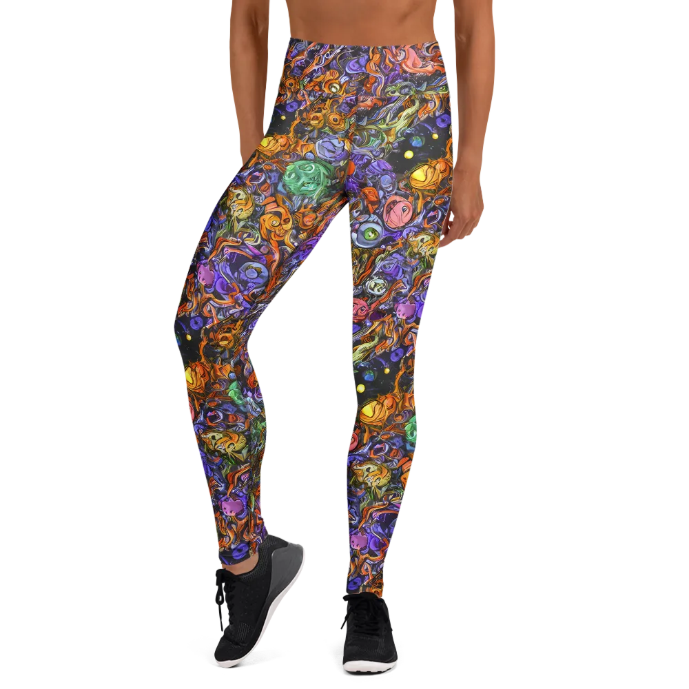 Chromatic Beasts on Yoga Leggings — Front