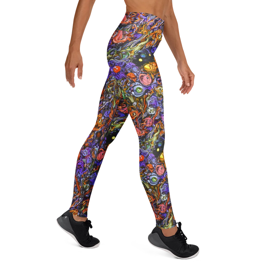 Chromatic Beasts on Yoga Leggings — Right
