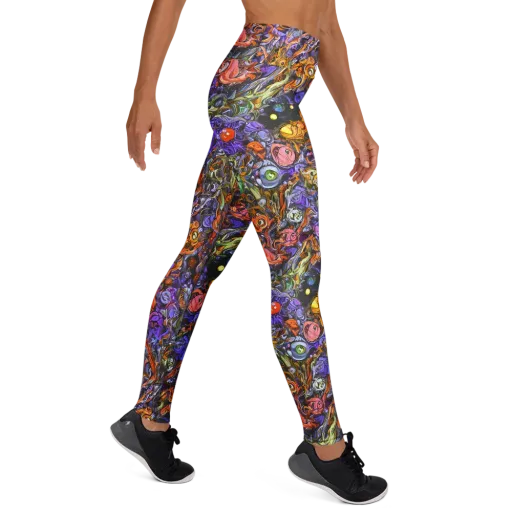 Chromatic Beasts on a Yoga Leggings