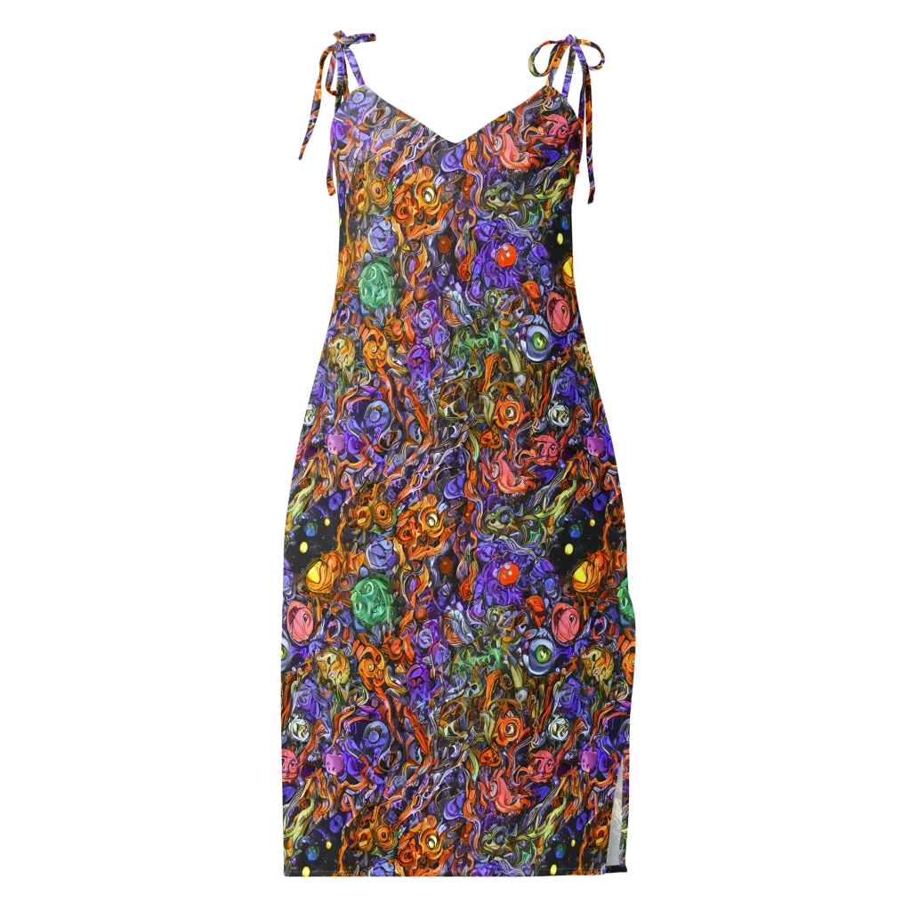 Chromatic Beasts on Slip Dress — Front