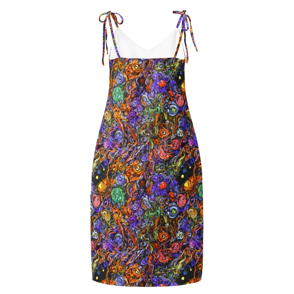 Chromatic Beasts on Slip Dress — Back