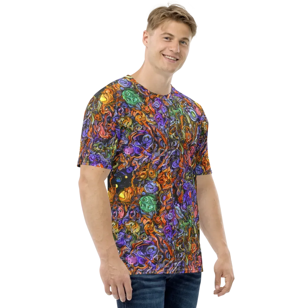 Chromatic Beasts on Men's Crew Neck T-Shirt — Right