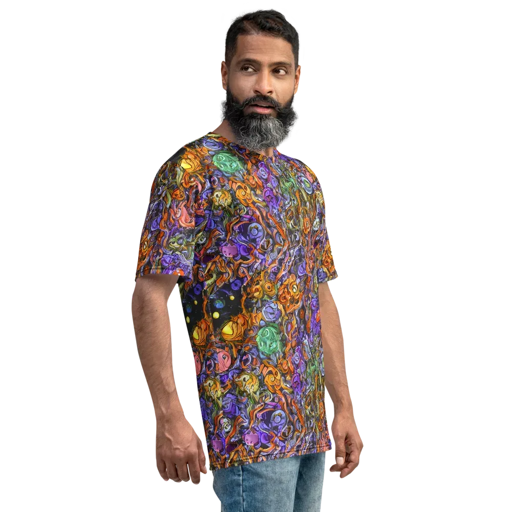 Chromatic Beasts on Men's Crew Neck T-Shirt — Right
