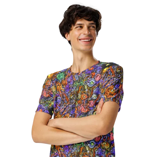 Chromatic Beasts on a Men's Crew Neck T-Shirt