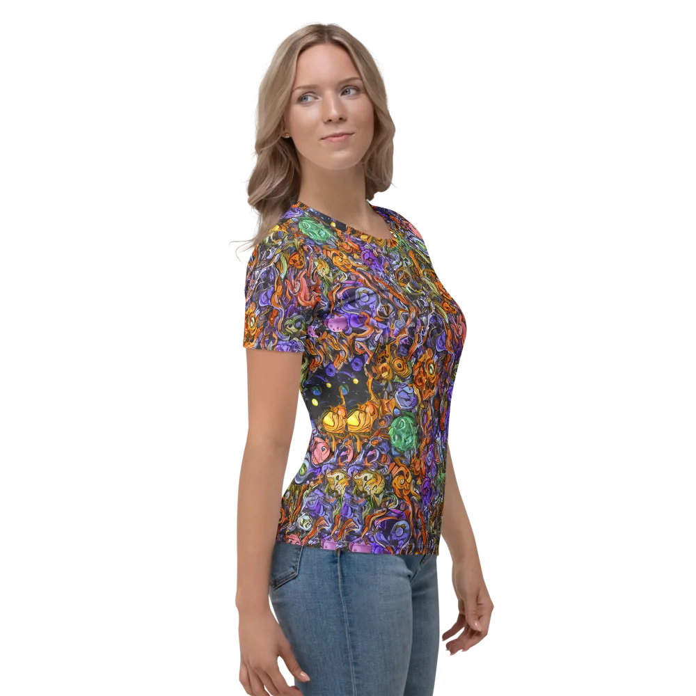 Chromatic Beasts on Women's Crew Neck T-Shirt — Right