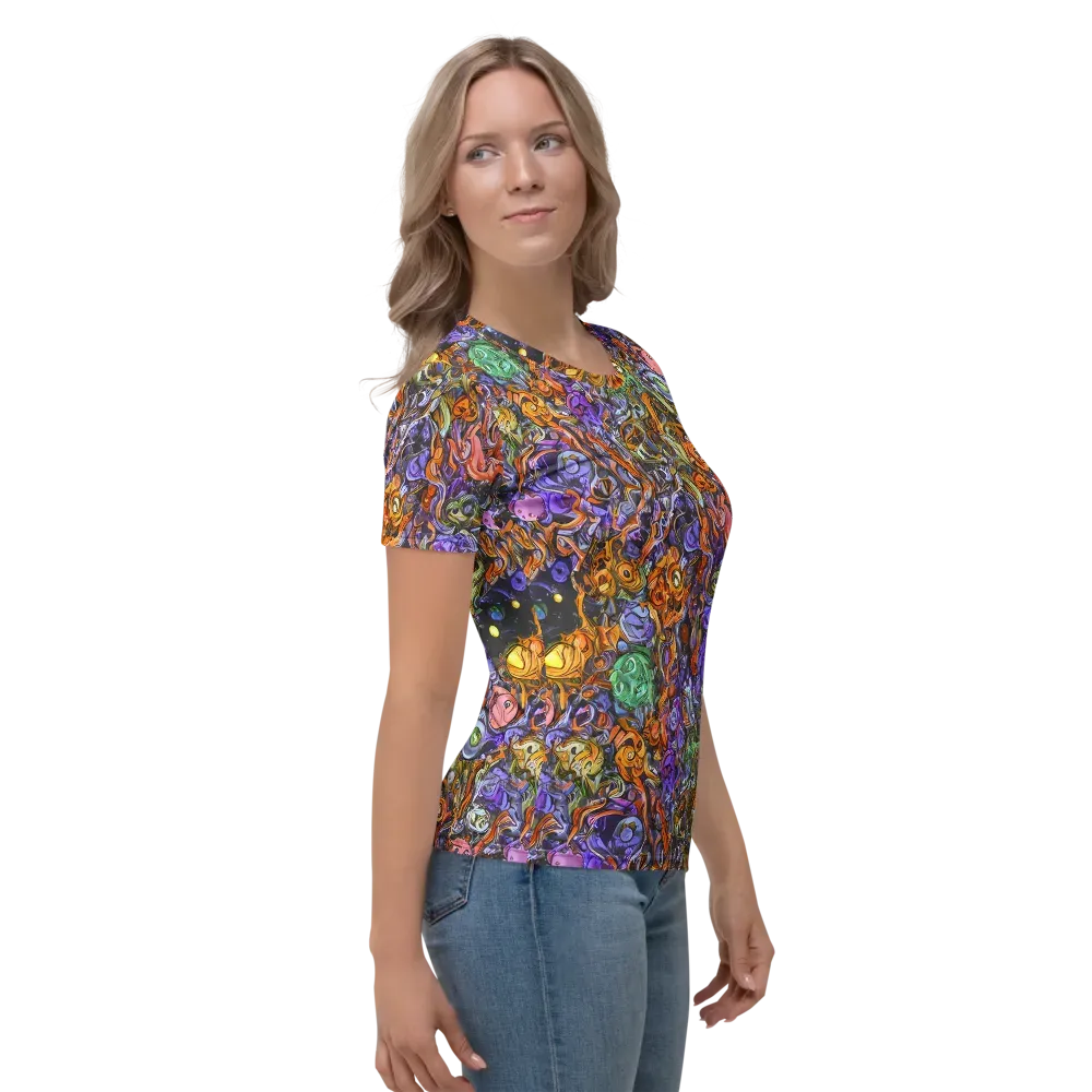 Chromatic Beasts on Women's Crew Neck T-Shirt — Right