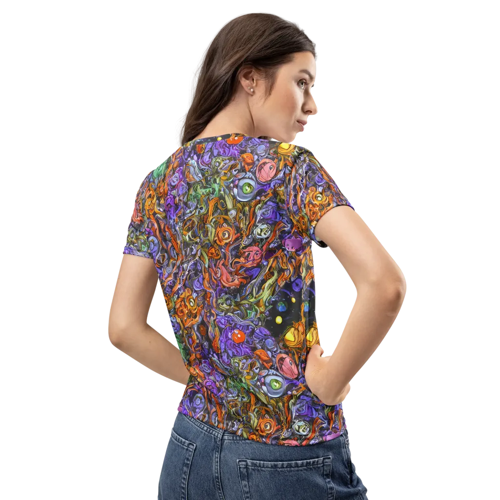 Chromatic Beasts on Women's Crew Neck T-Shirt — Back