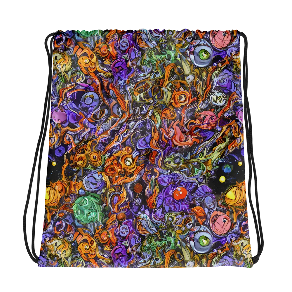Chromatic Beasts on Drawstring Bag — Photo