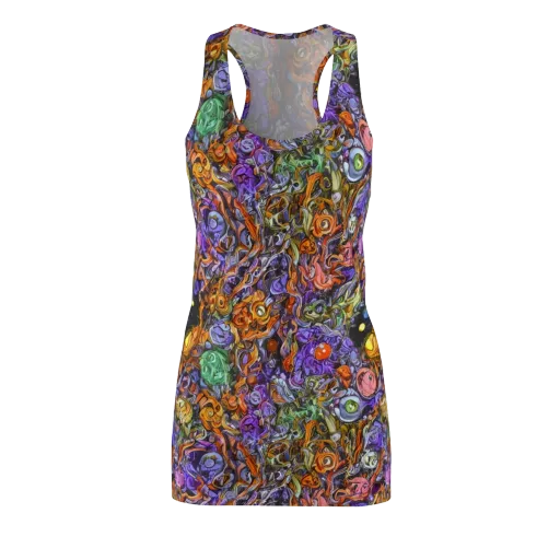 Chromatic Beasts on a Racerback Dress