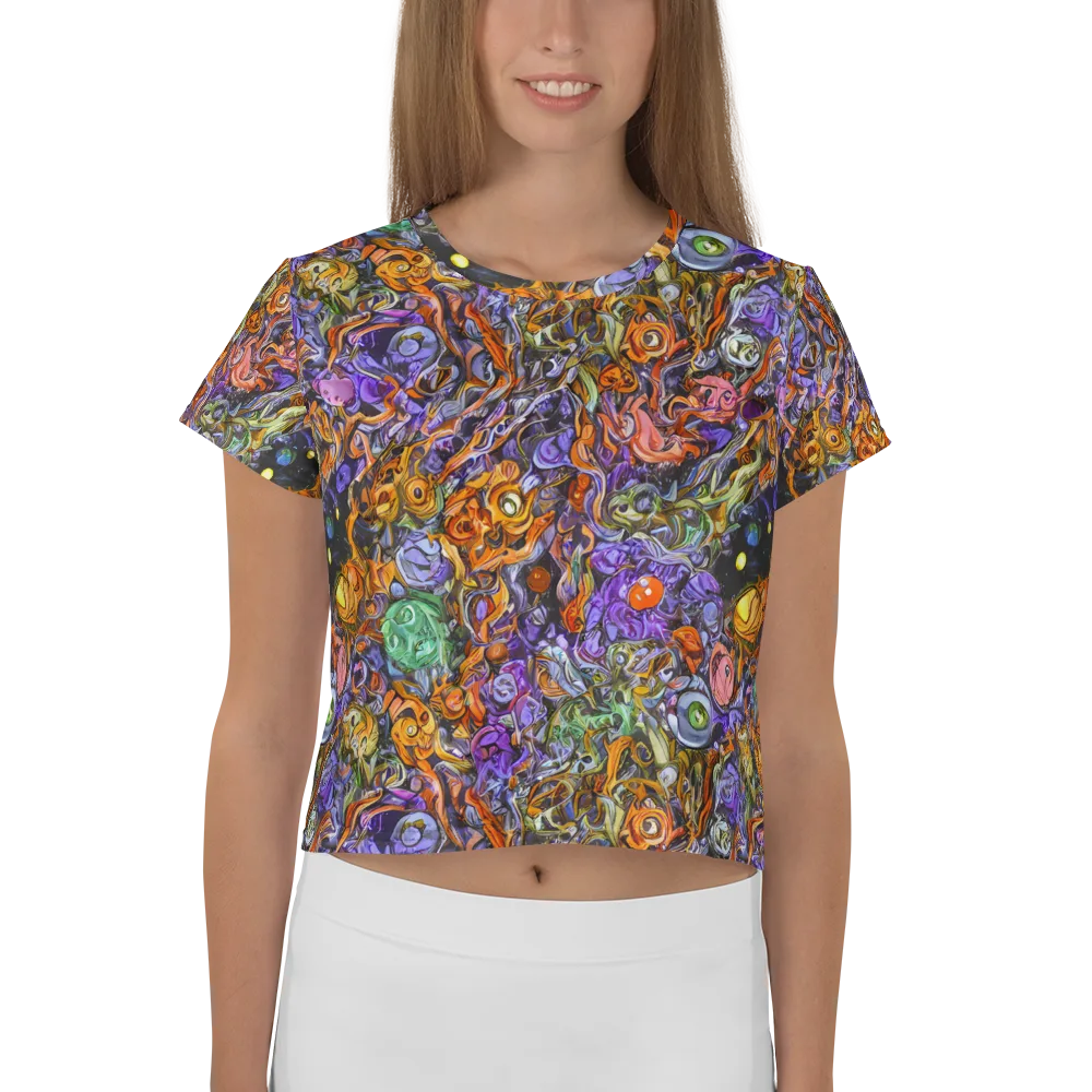 Chromatic Beasts on Crop Tee — Front