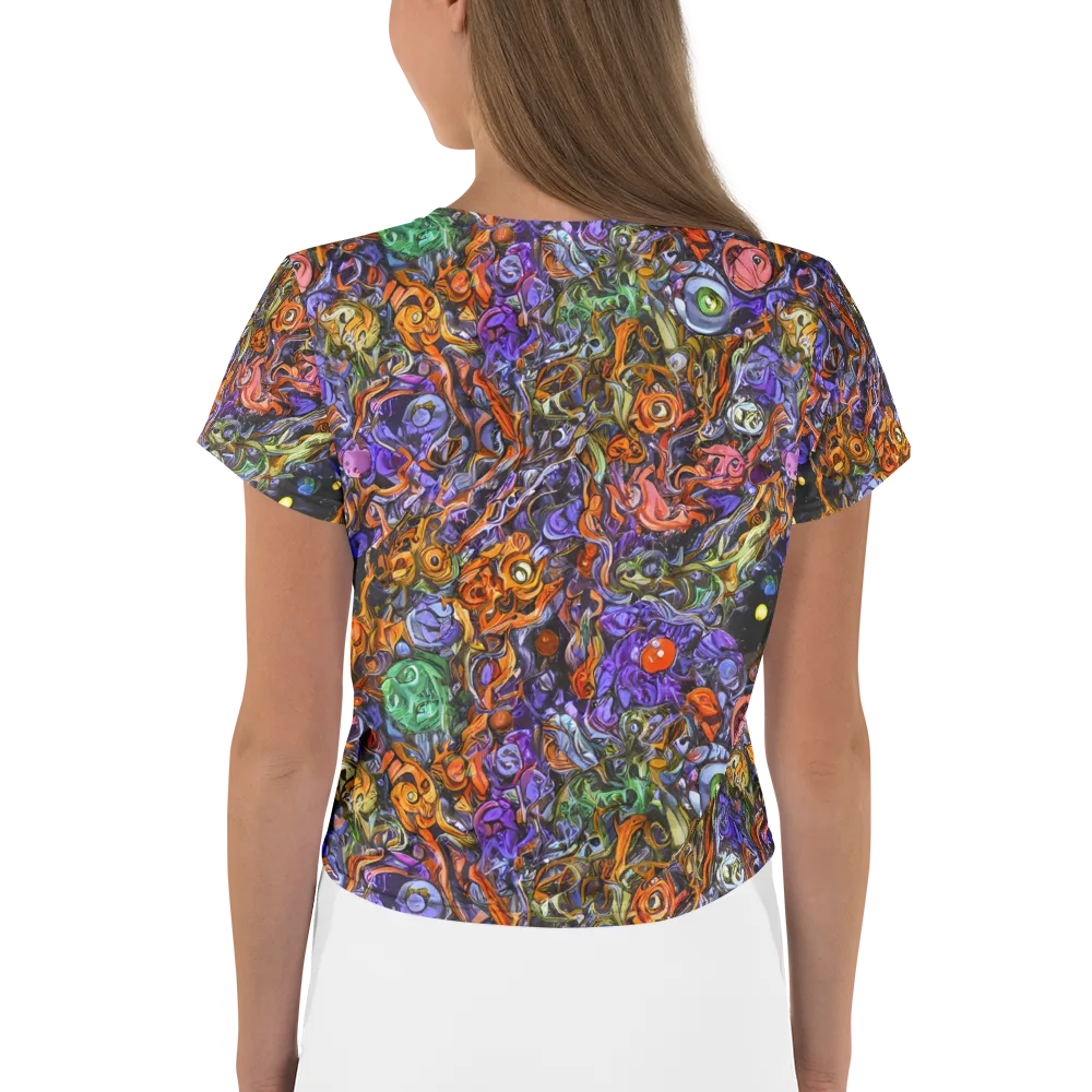 Chromatic Beasts on Crop Tee — Back