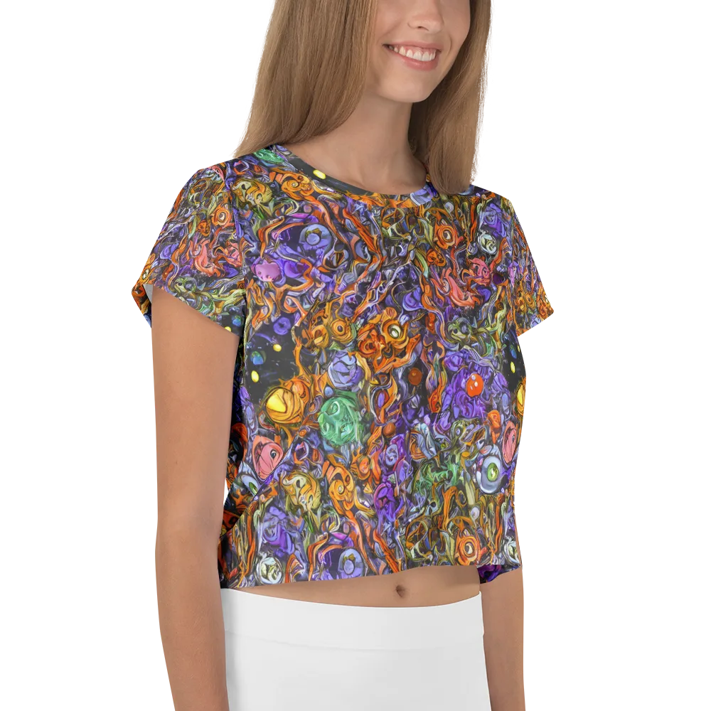 Chromatic Beasts on Crop Tee — Right