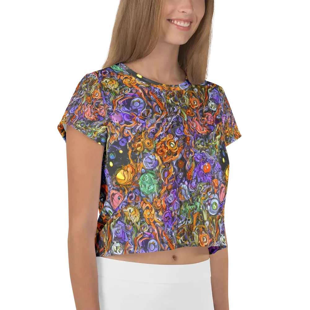 Chromatic Beasts on Crop Tee — Right