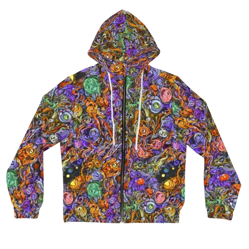 Chromatic Beasts on a Women's Full-Zip Hoodie