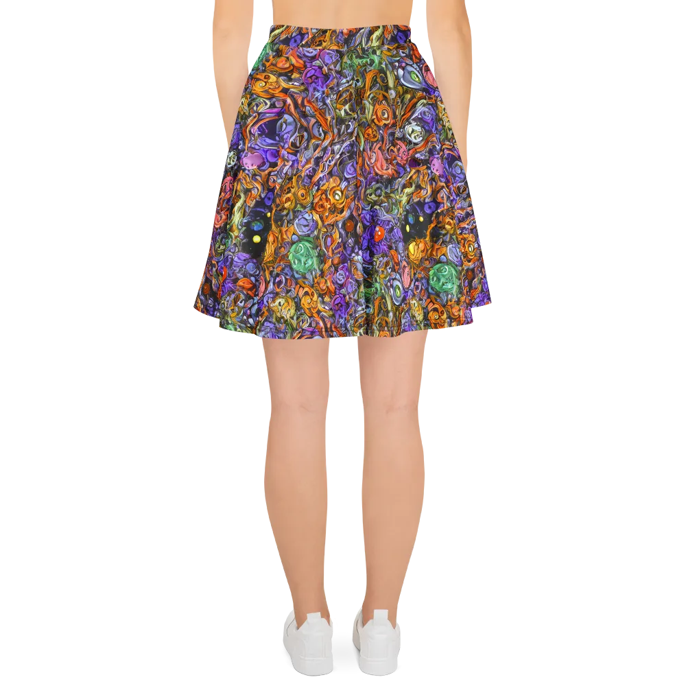 Chromatic Beasts on Skater Skirt — Back