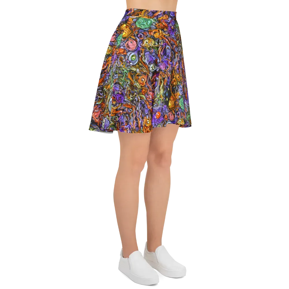 Chromatic Beasts on Skater Skirt — Right
