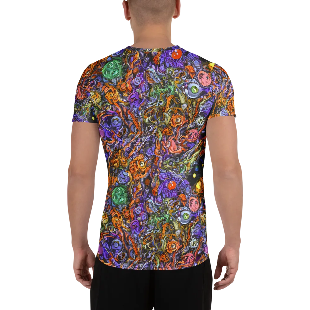 Chromatic Beasts on Men's Athletic T-Shirt — Back
