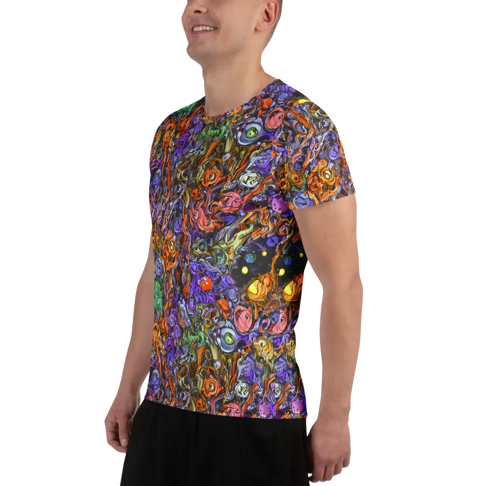 Chromatic Beasts on Men's Athletic T-Shirt — Left