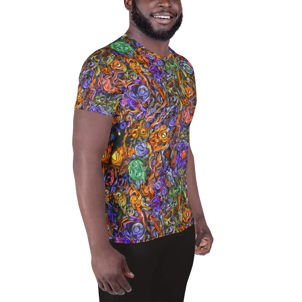 Chromatic Beasts on Men's Athletic T-Shirt — Right