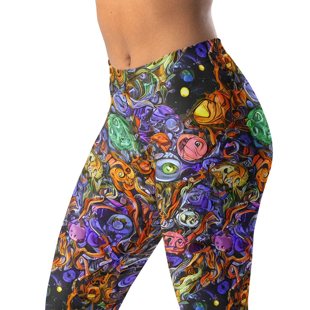 Chromatic Beasts on Leggings — Left Front