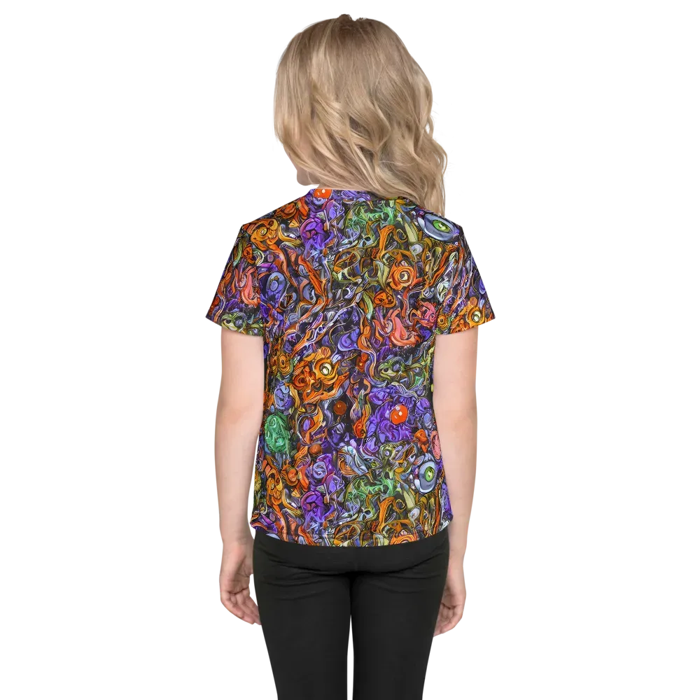 Chromatic Beasts on Kids Crew Neck T-Shirt — Back